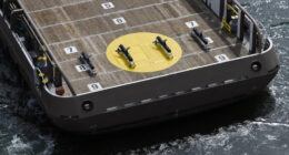 Underwater autonomous gliders can be deployed en masse for maritime surveillance. Image: Helsing