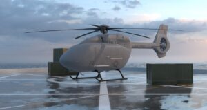 An MQ-72C Logistics Connector unmanned aerial system based on the UH-72 Lakota helicopter. Photo: Airbus