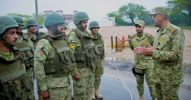 Kuwait National Guard personnel receive instructions during a training activity. Photo: KNG/Facebook
