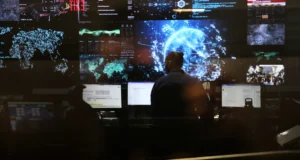 US cyber and intelligence operations center.