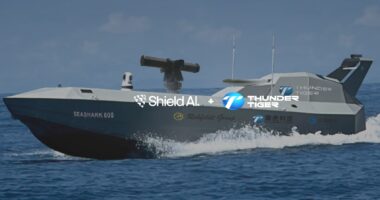 Shield AI and Thunder Tiger are integrating Hivemind autonomy software into uncrewed surface vessels for Taiwan maritime operations. Image: Shield AI