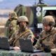 French soldiers monitor the observation point during a live fire exercise of the CAESAR howitzer. Photo: Capt. Regina Koesters/US Army