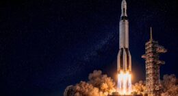 Launch of Saturn V space vehicle