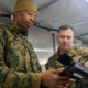 U.S. Marine Corps personnel use a digital reporting system during Exercise Cold Response 26. (U.S. Marine Corps photo by Cpl. Michael Bartman)