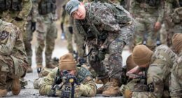 Republic of Korea and U.S. soldiers participate in a joint military exercise. South Korea is expanding its defense AI capabilities through a new partnership focused on AI-enabled command-and-control, drone integration, logistics, and cyber resilience.