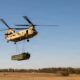 A US Army CH-47F Chinook transports bridging equipment during a sling load operation in Germany. Photo: Staff Sgt. Jamie Robinson/DVIDS