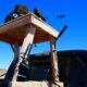 A counter-unmanned aircraft system sensor platform tracks a drone during the Joint Interagency Field Experimentation event at Camp Roberts, California, on Sept. 9, 2025. Photo: Dan Linehan/DVIDS