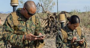 signal | US Marines conduct spectrum warfare training near Yuma, Arizona, in August 2023.