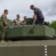 Marines engage with Textron's Advanced Reconnaissance Vehicle during a Marine Touch Point at Detroit Arsenal, Michigan. Photo: US Marine Corps