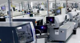 Mercury Systems' surface-mount technology production floor. Photo: Mercury Systems