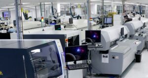 Mercury Systems' surface-mount technology production floor. Photo: Mercury Systems