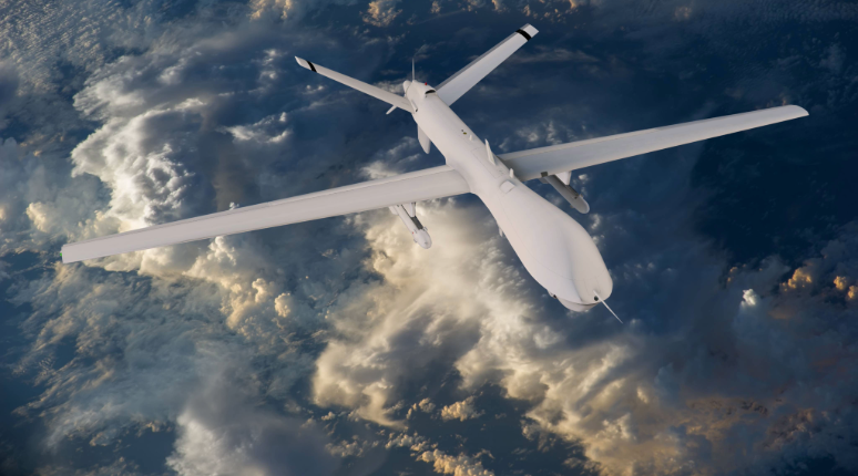 An unmanned aerial vehicle in flight. Image: SiMa.ai