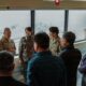 U.S. and Republic of Korea personnel discuss operations during Freedom Shield 2026 in South Korea.