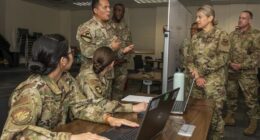 US Army and Air Force personnel participate in the 2021 Joint Forces Contracting Exercise at Joint Base-Fort Sam Houston, Texas, June 24, 2021.
