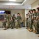 Former Korea Augmentation to the U.S. Army (KATUSA) soldiers participate in a mobilization exercise at Camp Humphreys, South Korea, on Aug. 19, 2025. Photo: Pfc. Michelle Lessard-Terry/US Army