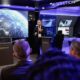 Sun Kim, Head of Space Business at Hanwha Systems, showcases the Space AI Solution to representatives from the global space and defense sectors at MSPO 2026.