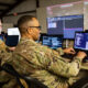 US service members work at computer stations. Photo: Pentagon
