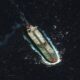 Vantor satellite imagery shows a sanctioned Venezuelan oil tanker moving through the Caribbean Sea north of Guadeloupe. Photo: Vantor