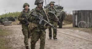 Canadian Army soldiers conduct stability operations during Exercise MAPLE RESOLVE 19 in Wainwright, Alberta, on May 15, 2019. Photo: Department of National Defence