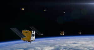 Render of Loft Orbital’s AI-enabled, multi-sensor Altair satellite constellation.