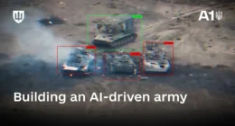 Ukraine's Defense AI Center A1 uses computer vision to identify armored vehicles in battlefield imagery.