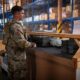 A US Army soldier draws equipment from a Central Issue Facility during a deployment readiness exercise at Fort Bliss, Texas, on July 21, 2024. Photo: Staff Sgt. Amasis Obsidian/US Army