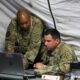 US Army officers review operational data during a command post exercise at Fort Carson, Colorado, on May 18, 2025. Photo: Pfc. Aysia Hightree/US Army