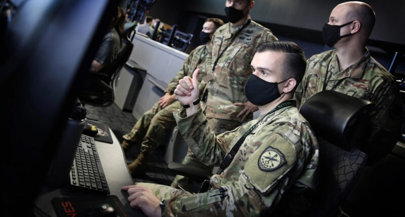 US Cyber Command personnel work at computer workstations during cyber operations at Fort George G. Meade, Maryland. Photo: Josef Cole/DVIDS