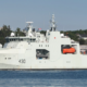 Royal Canadian Navy ship HMCS Glace Bay sails during operations. Image courtesy of the Department of National Defence